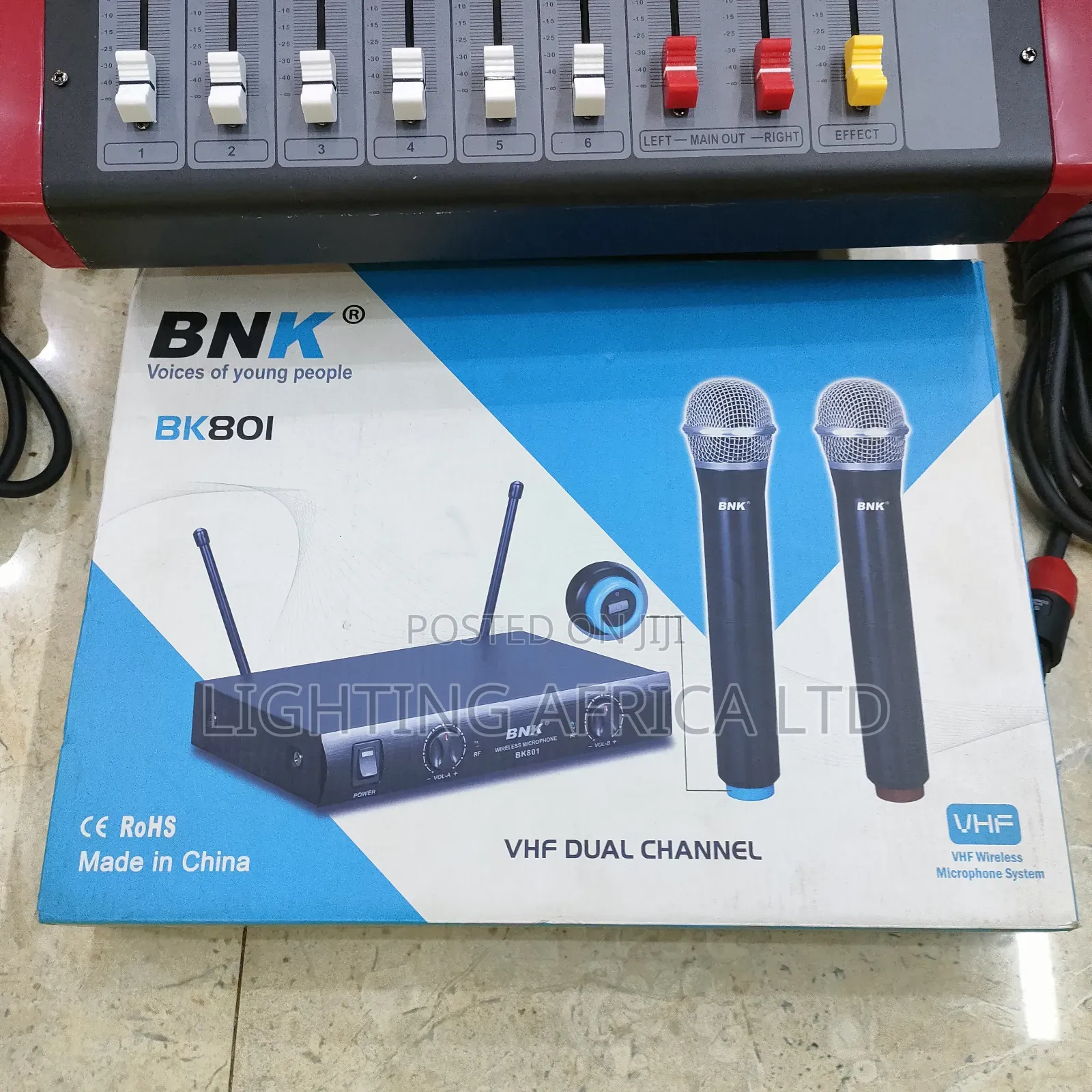 12" Fedik Speaker's ,6 Channels Max Mixer and BNK Wireless