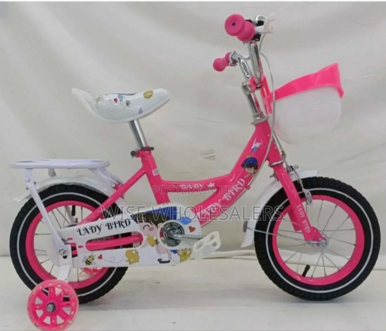 Pink Ladybird Bike Size 16" Girls Bycle