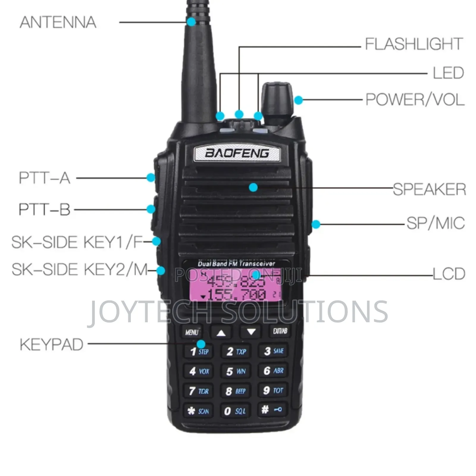 Two-Way Handheld Walkie Talkie Radio Call Uv82 Radio Call