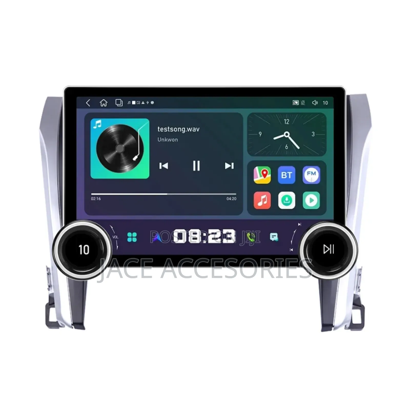 Dual Button Diamond Android Radio