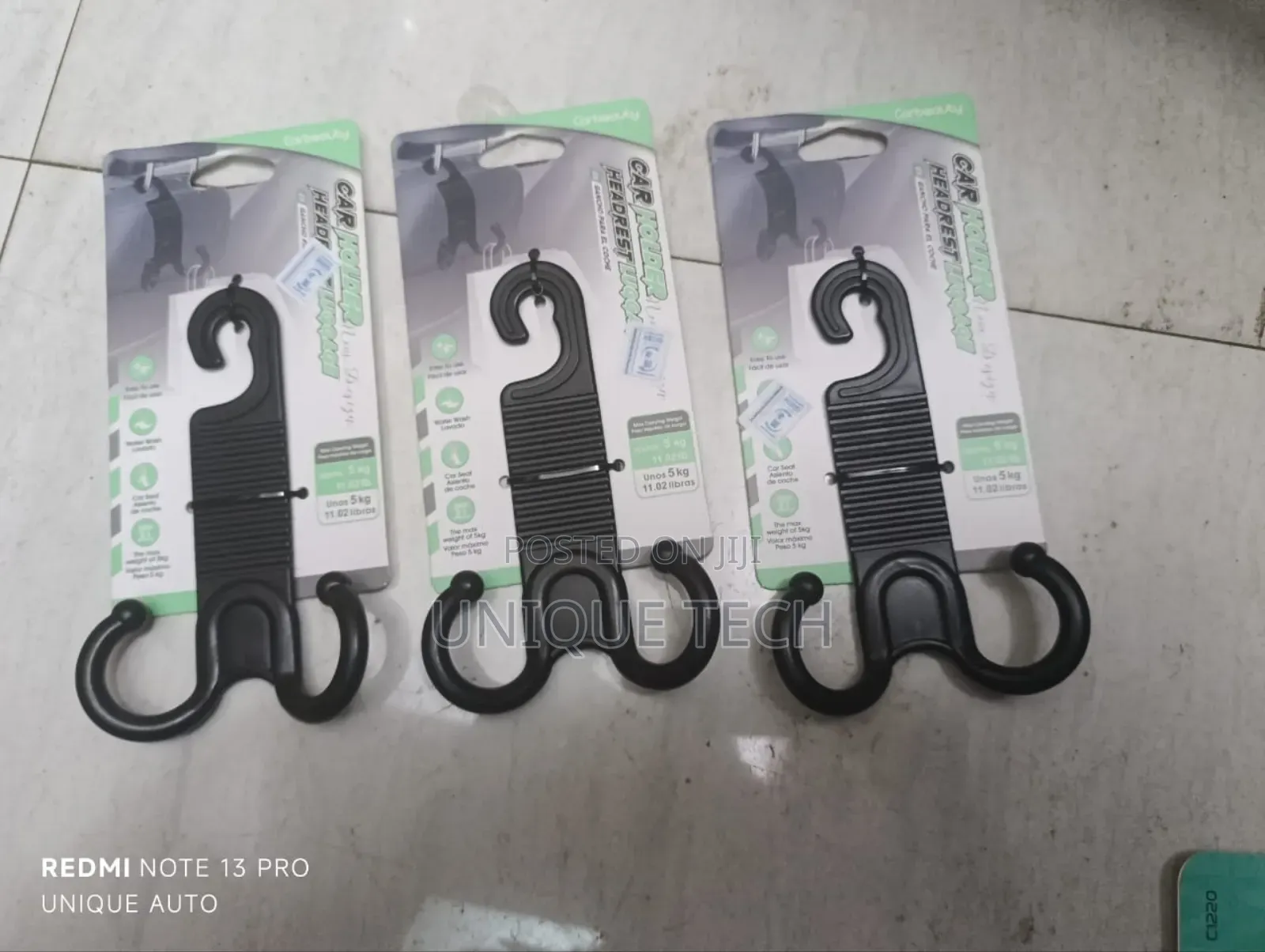 Multi-Purpose Car Hook – Seat Headrest Attachment /Hook
