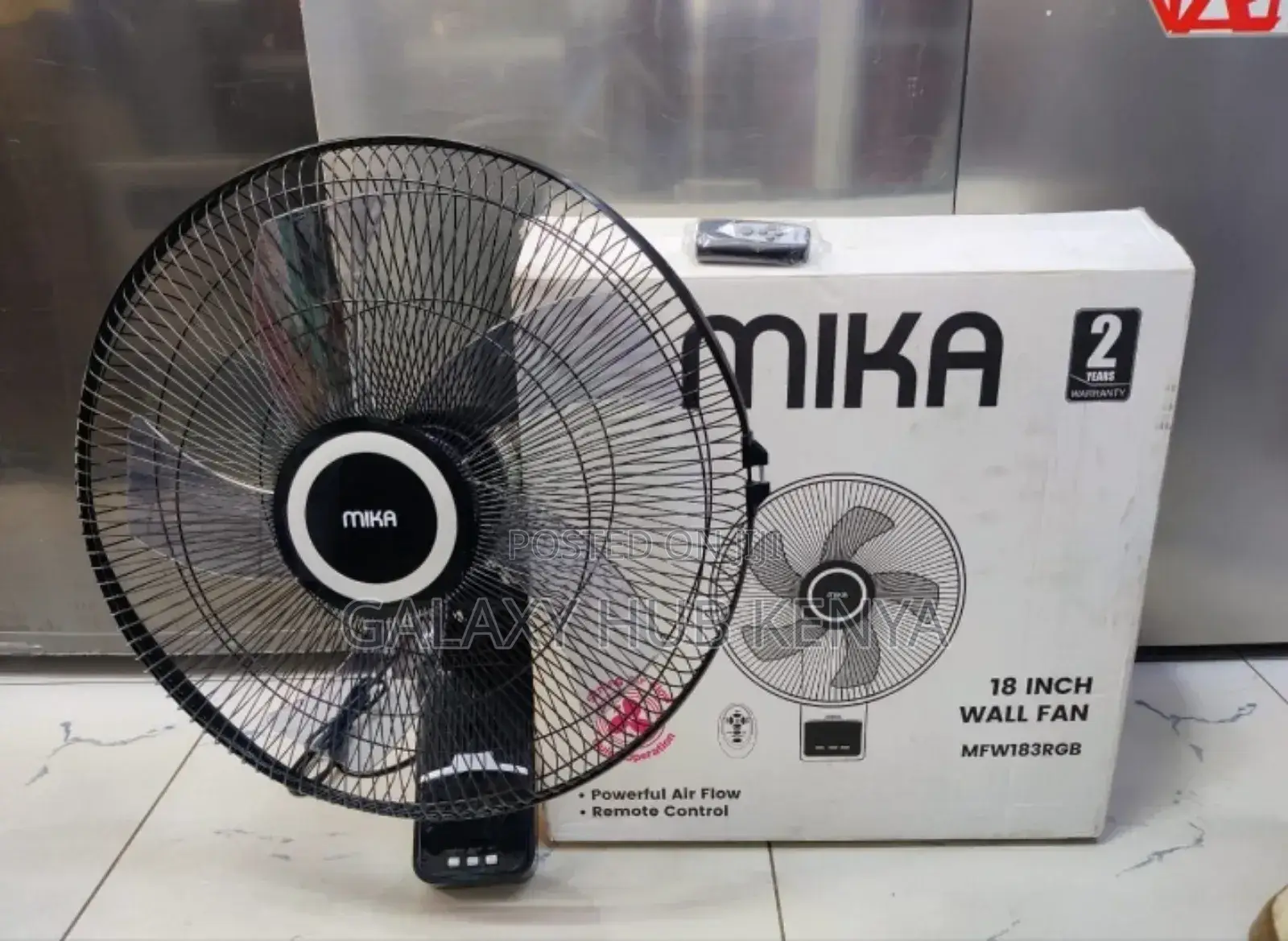 Mika Mfw183rgb 18′′ Grey Black Wall Fan