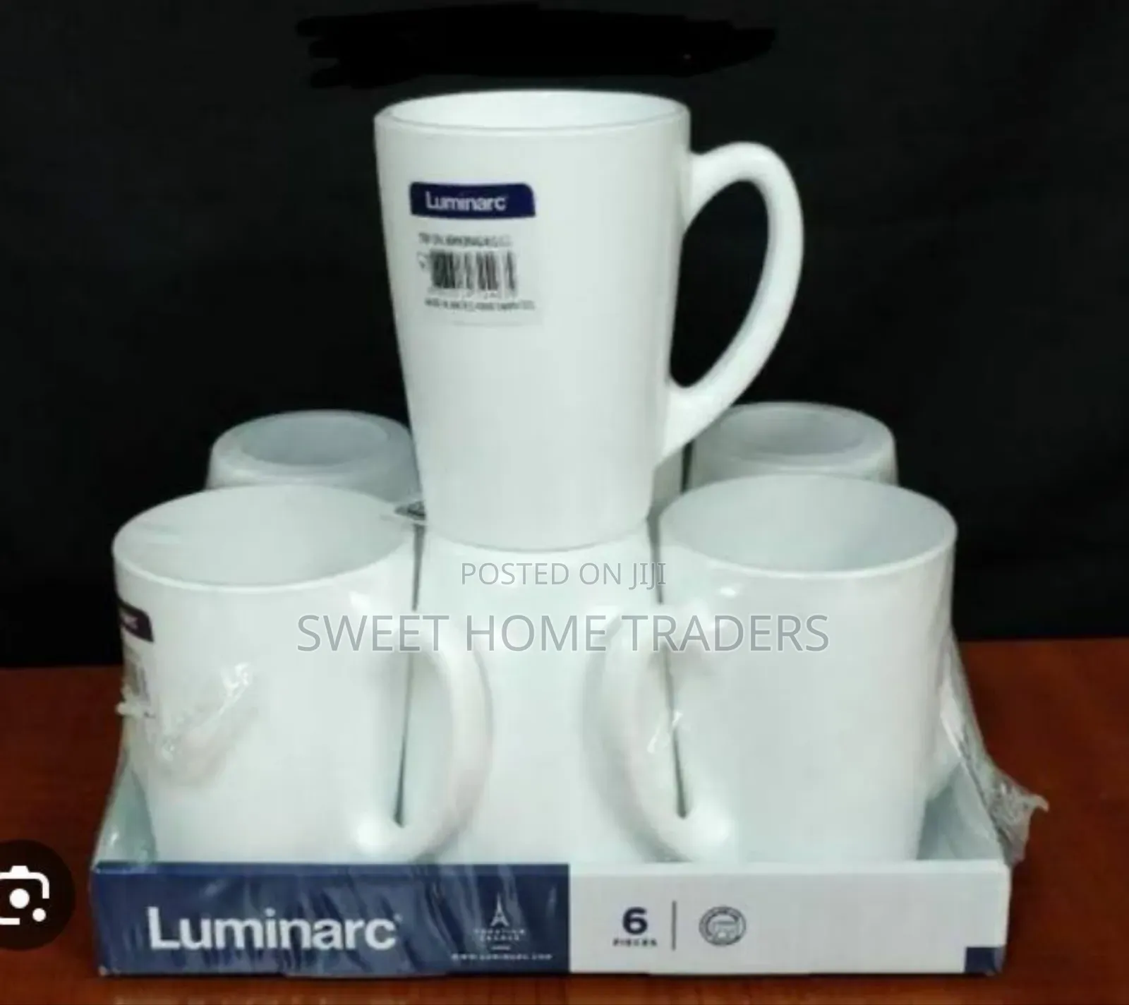 *Set of 6 Luminarc New Morning White Cups 