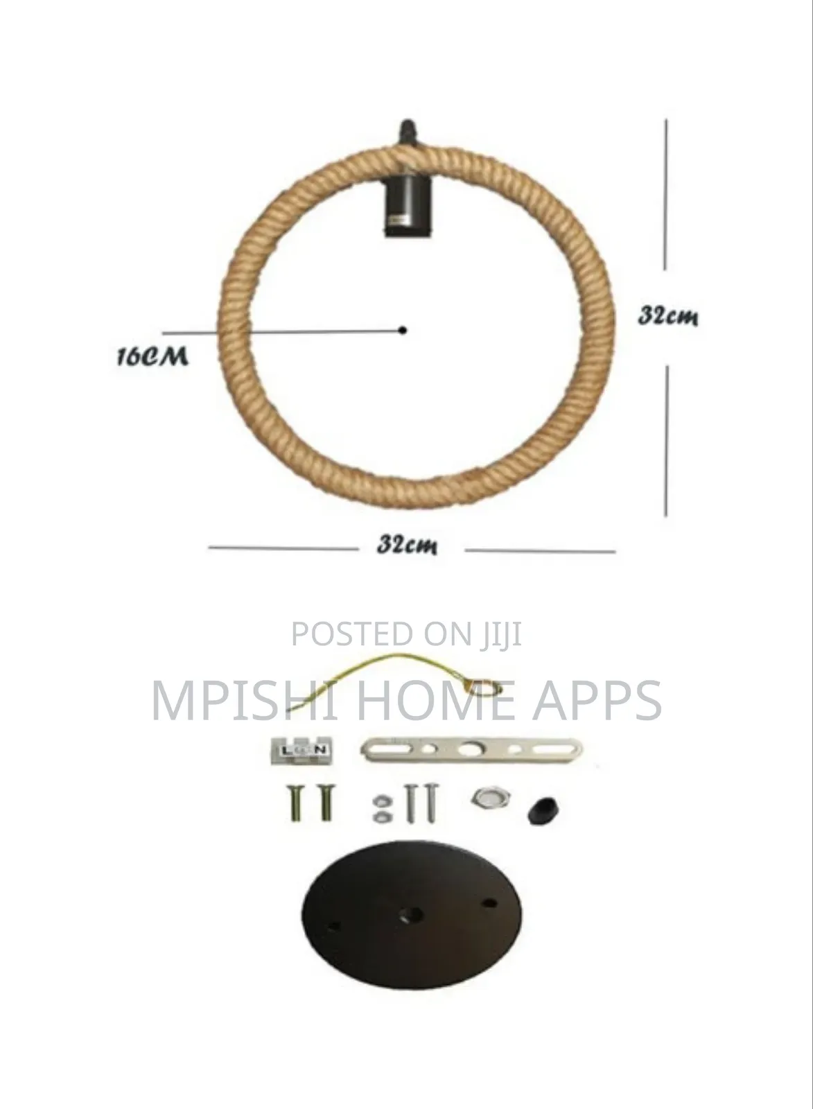 Round Rope Pendant Light