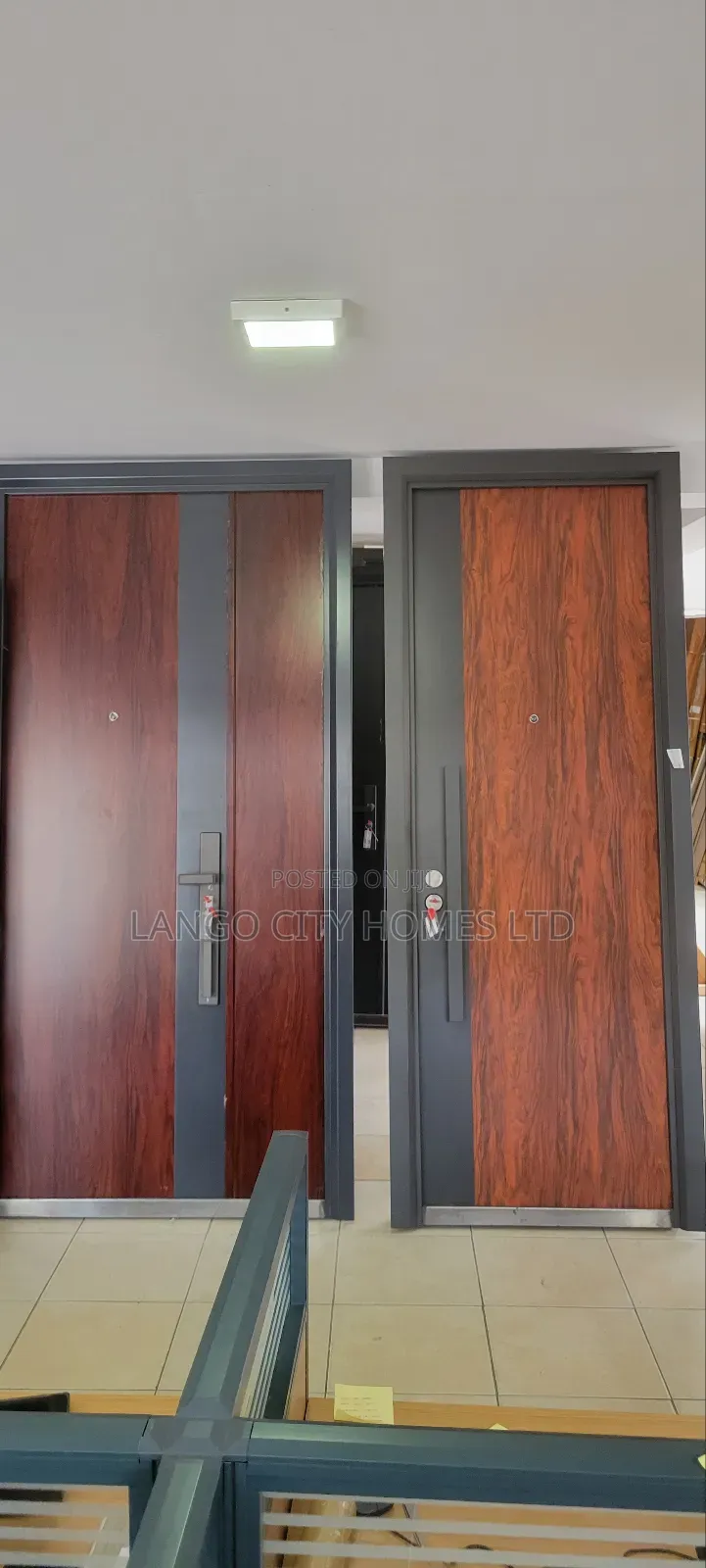 Wood Look Steel Security Doors