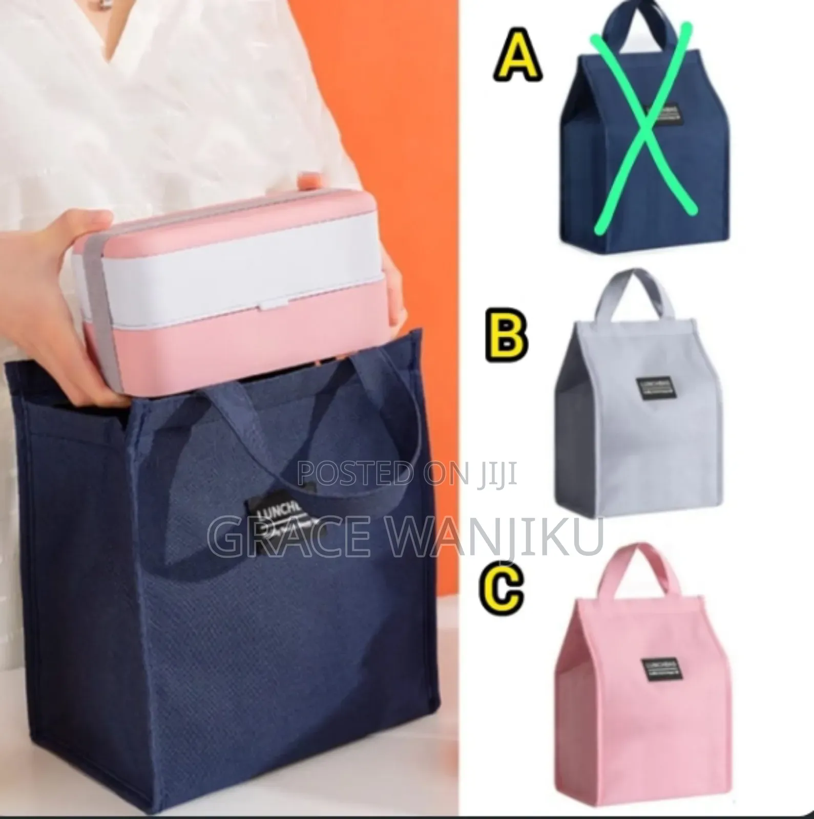 *Bento Fashion Insulated Lunch Bag