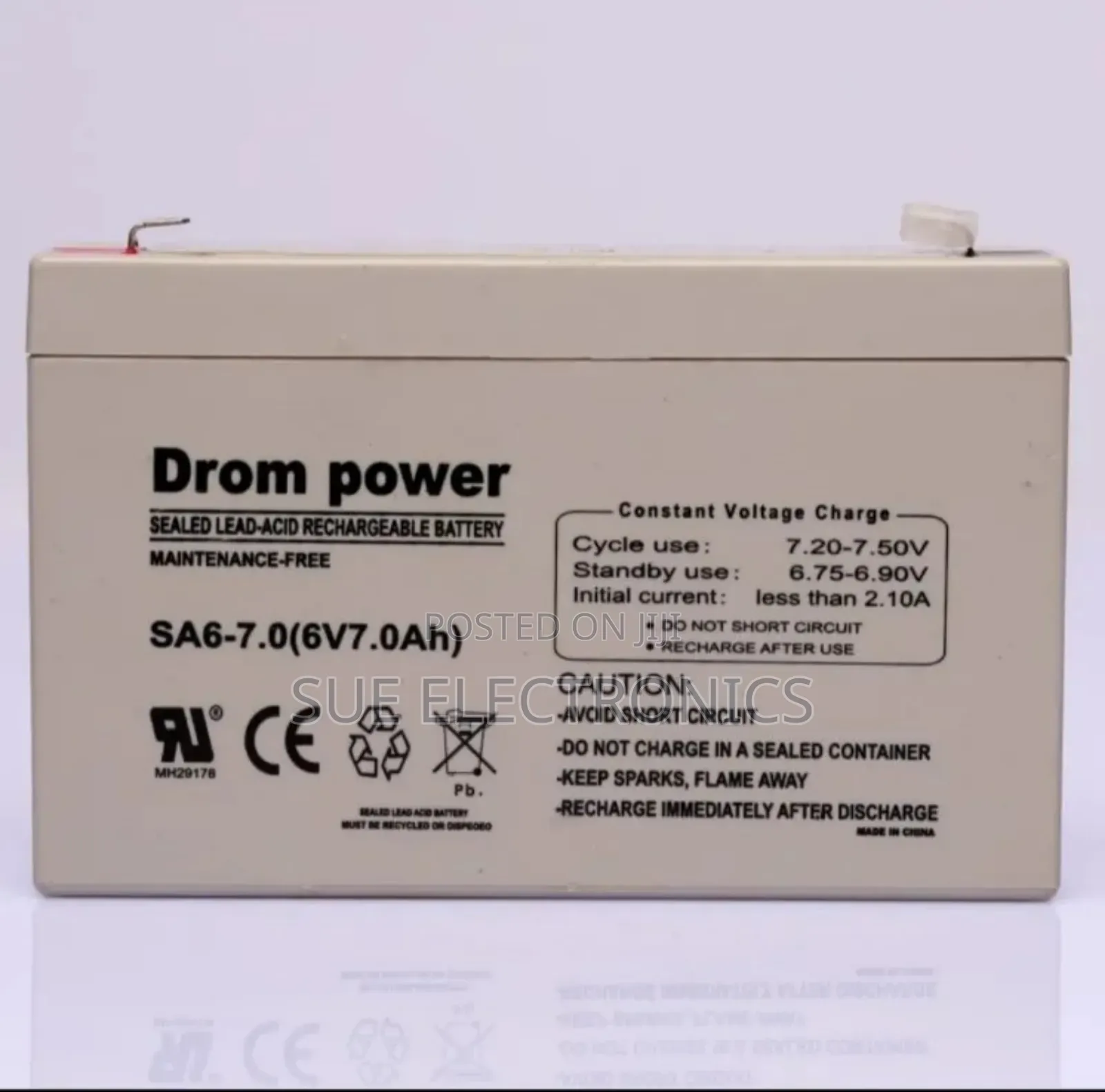 Lead Acid Deep Cycle 6v 7ah Battery