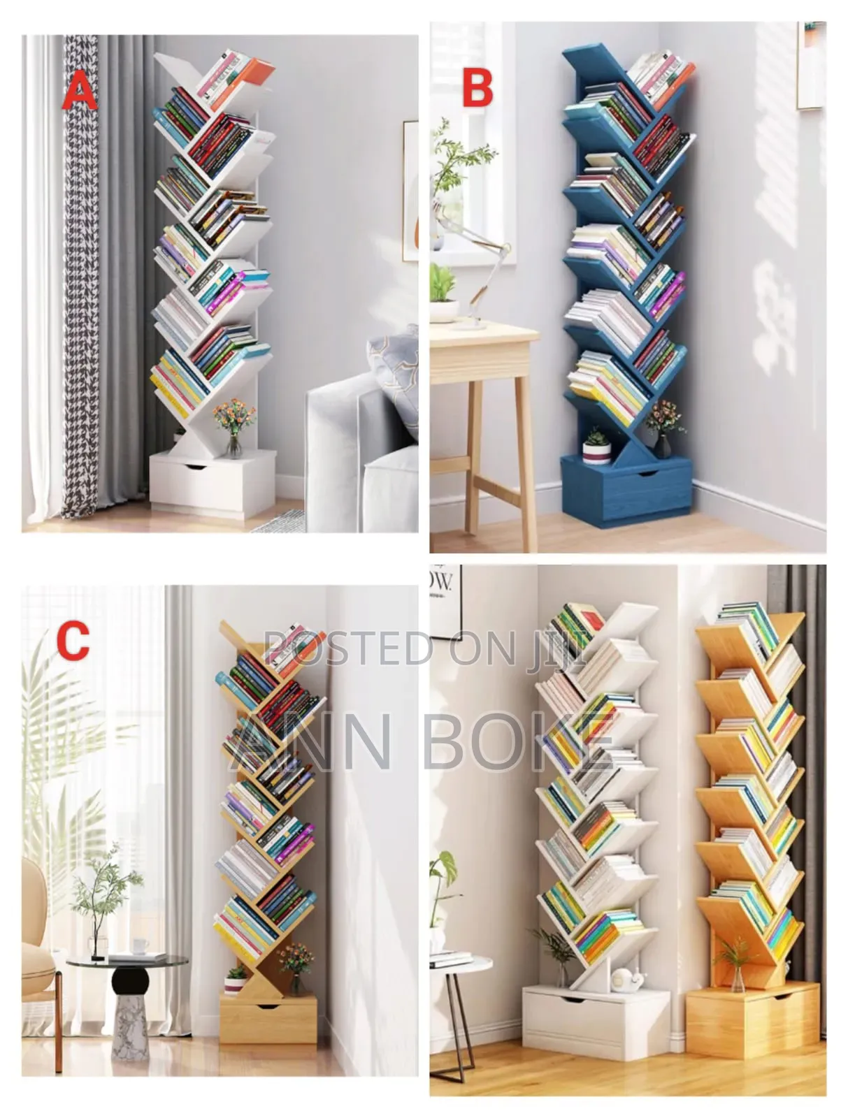 *Tree Bookshelf*
*Color:*
White
Light Brown