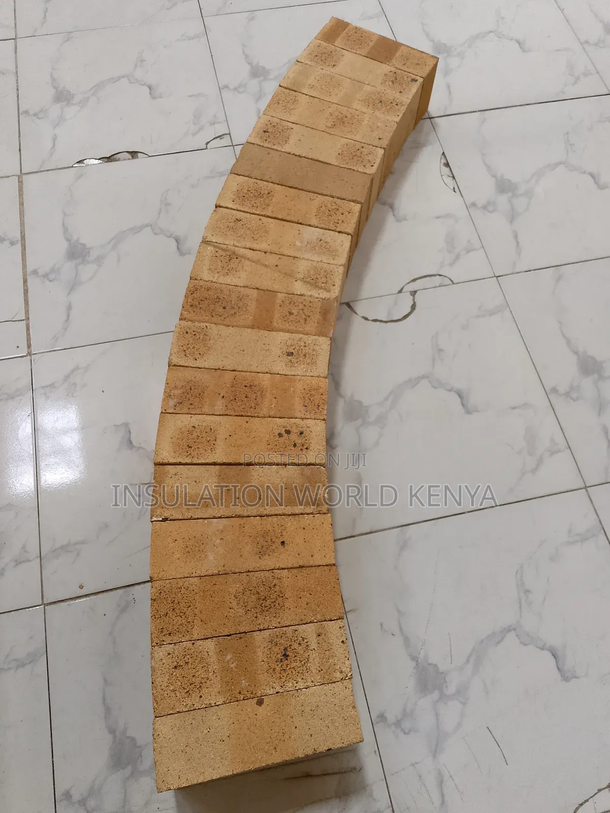 40% Alumina End Arch Firebricks – 230x115x75/65mm