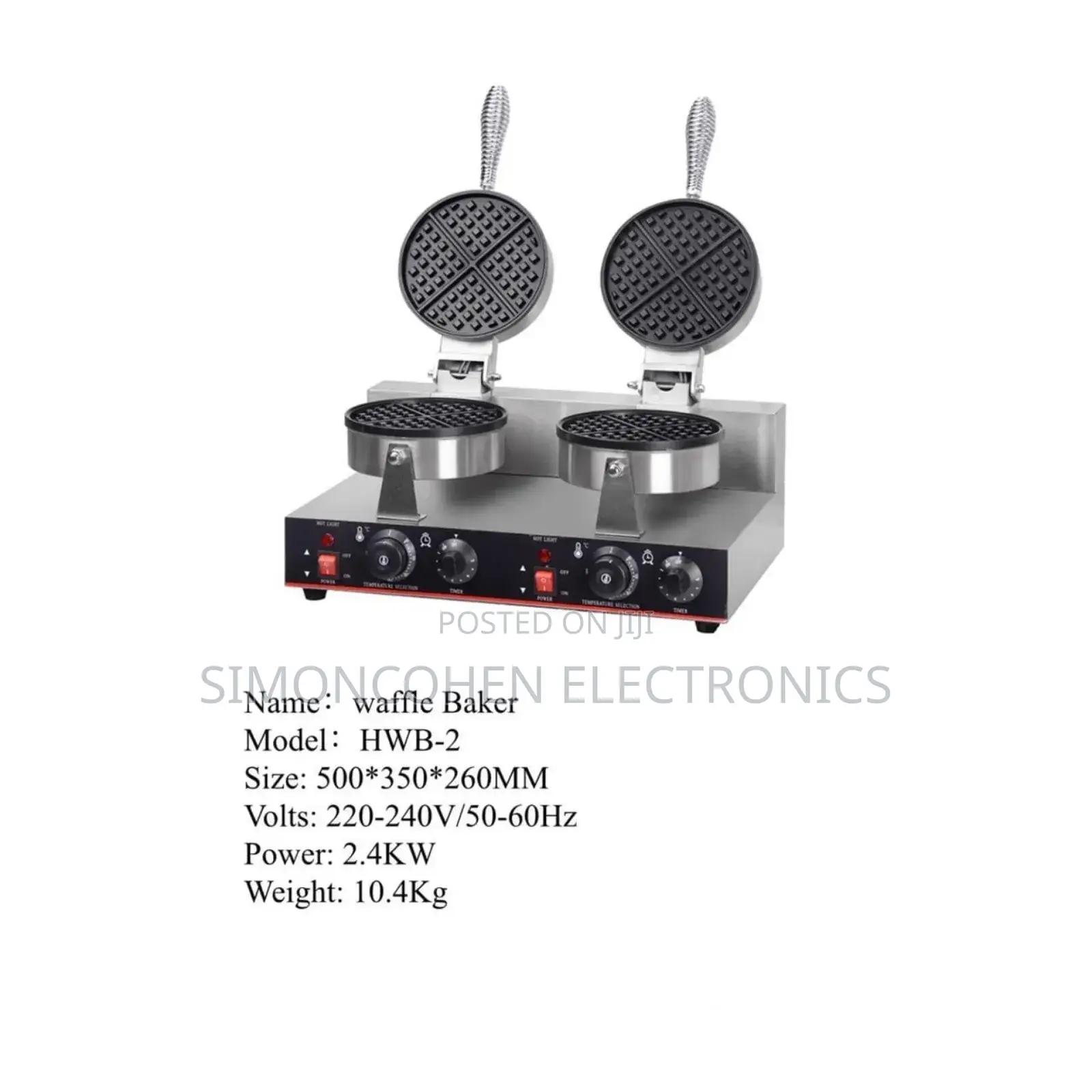 Double Commercial Waffle Makers