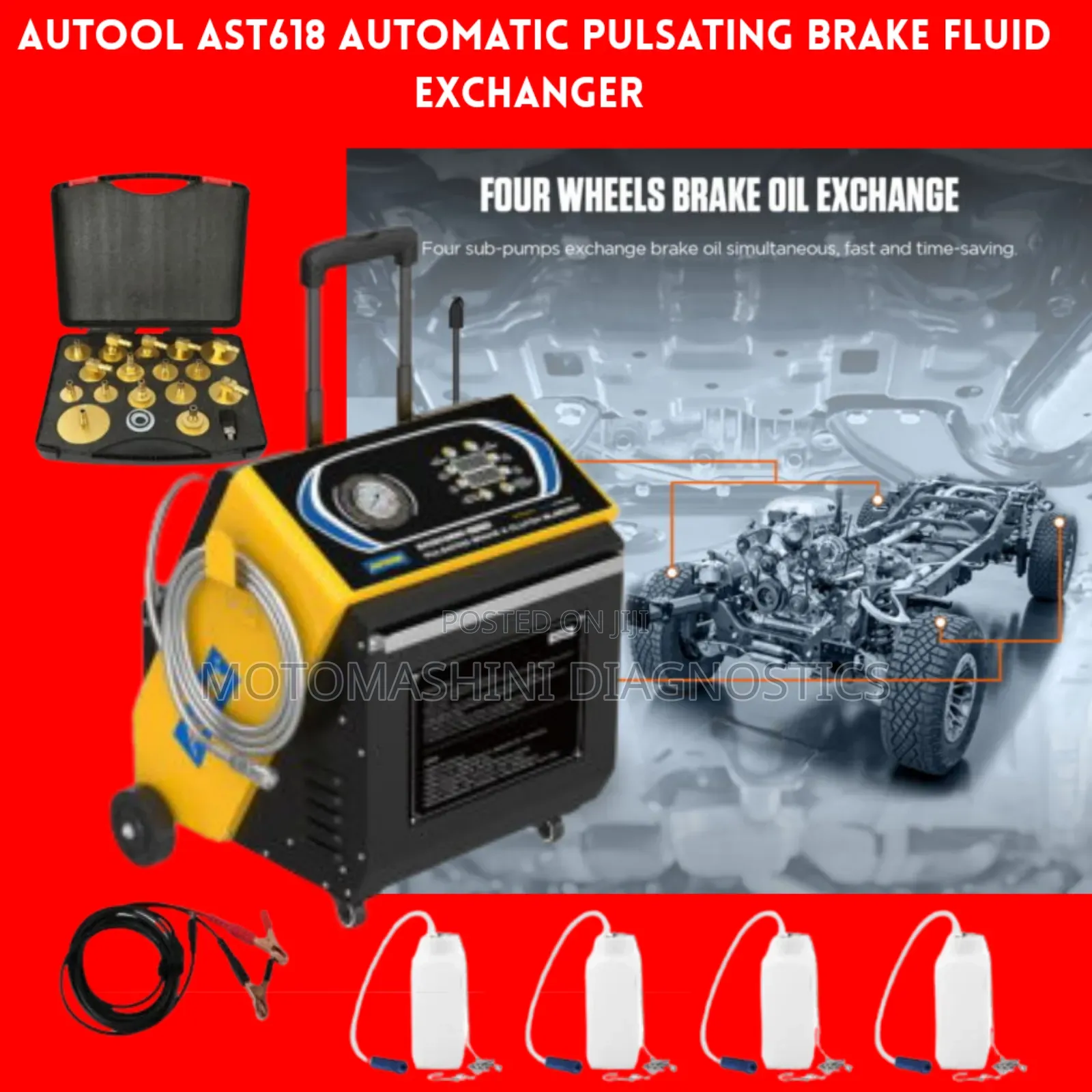 Autool Ast618 Auto Pulsating Vehicle Brake Fluid Exchanger