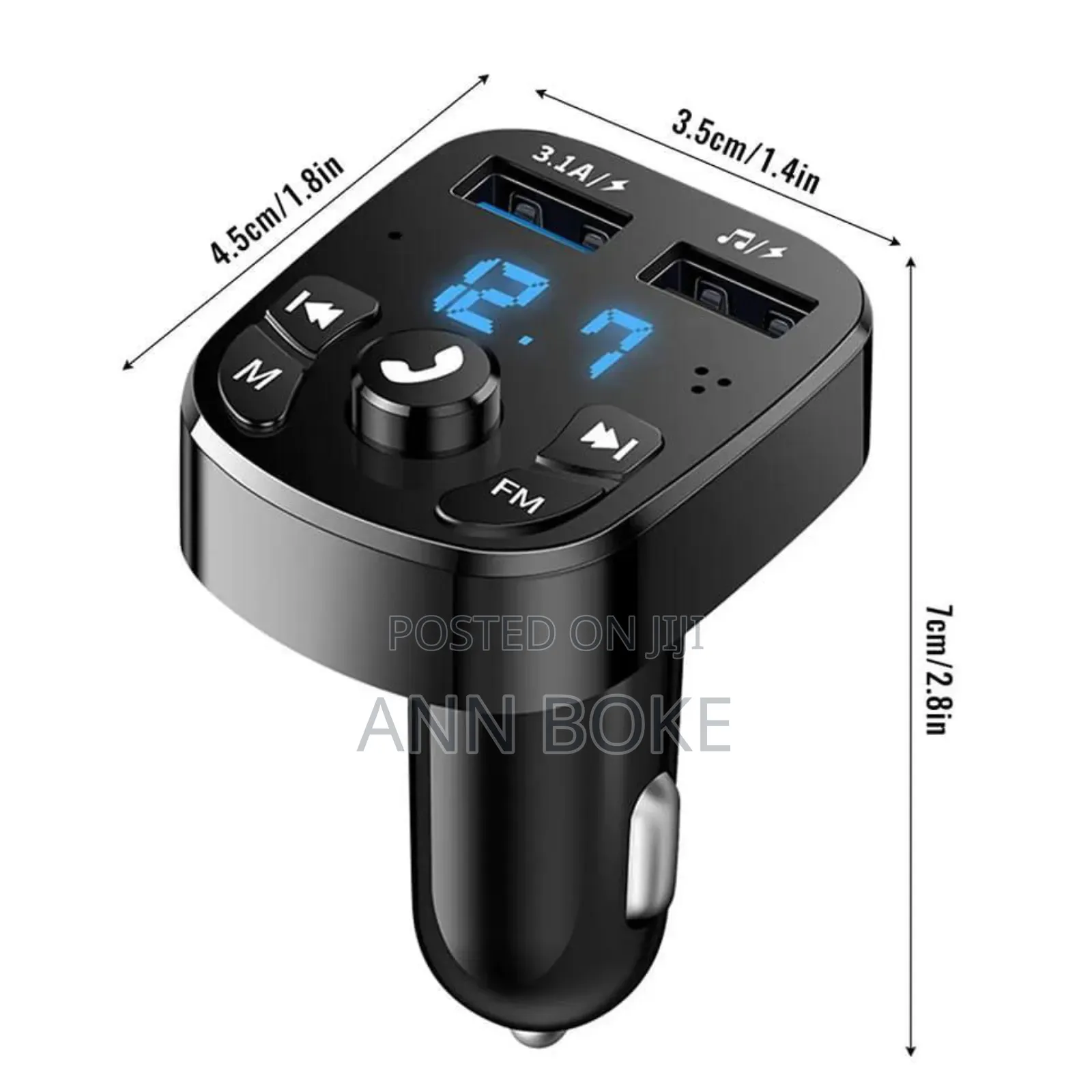 Car Charger Fm Transmitter,Mp3 Player , Hands Free Call