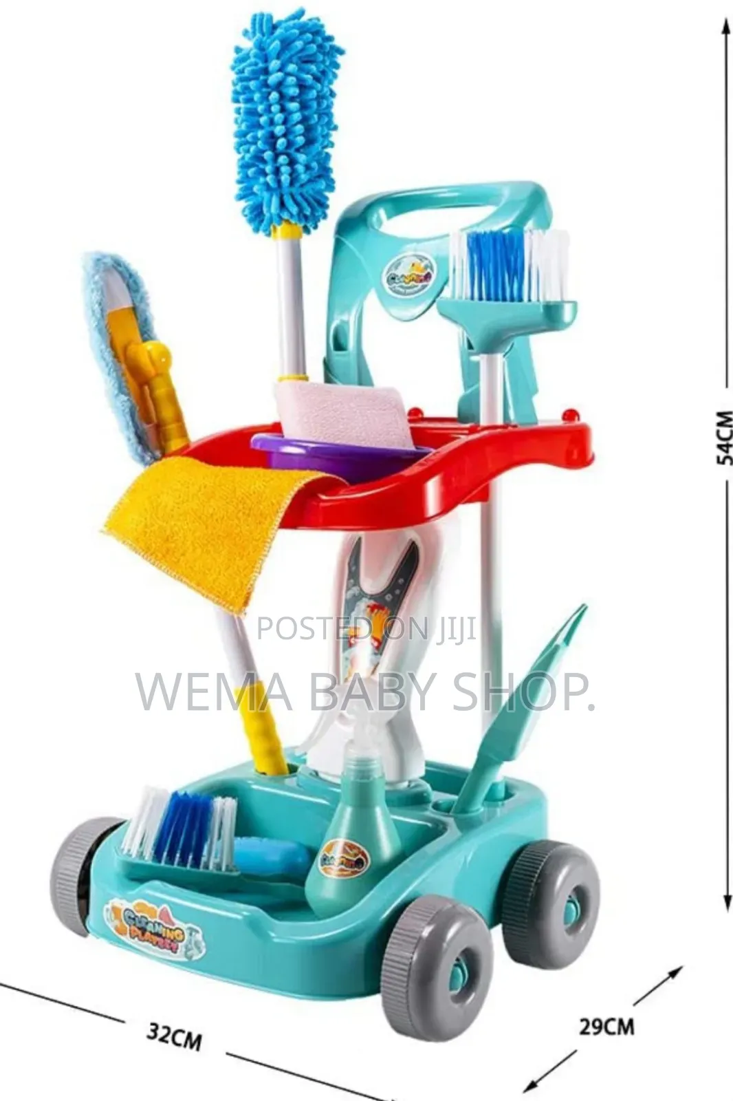 Kids Cleaning Cart Pretend Toys
