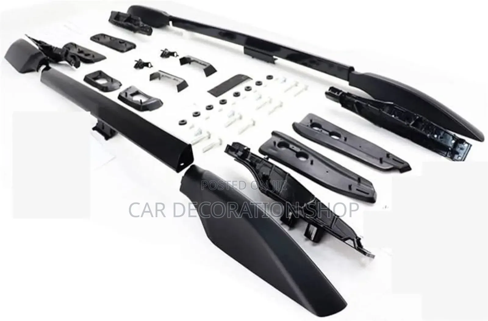 Prado 150 Car Roof Black Roof Rails Pair