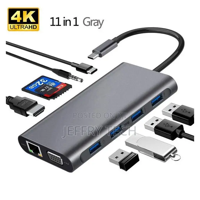 Usb 3.1 Type-C Hub to Hdmi Adapter Rj45 Thunderbolt 3 Usb