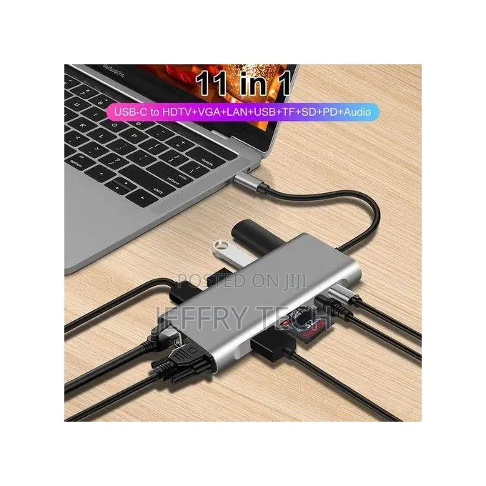 Laptop Docking Station 11 in 1 Usb Type C Hub Comes With Typ