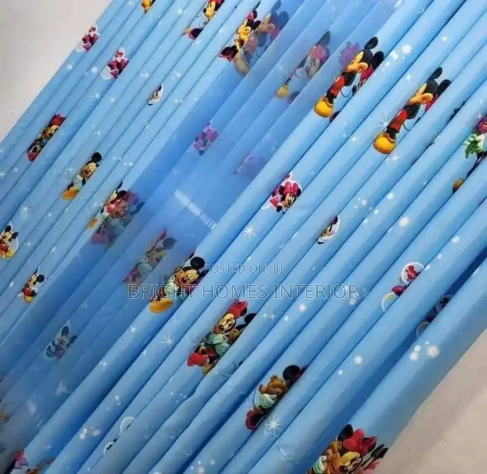 Bleu Cartoon Themed Kids Room Curtains Available