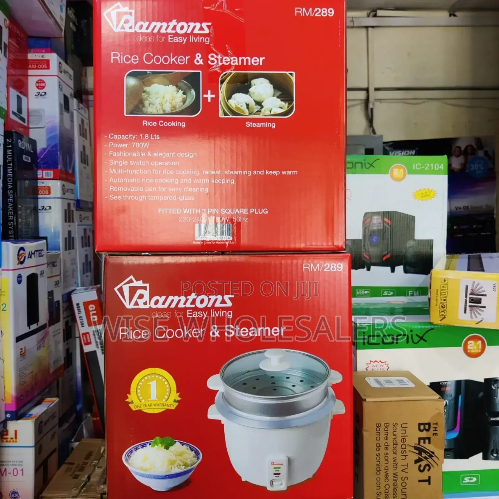 *Ramtons Rice Cooker & Steamer Rm289