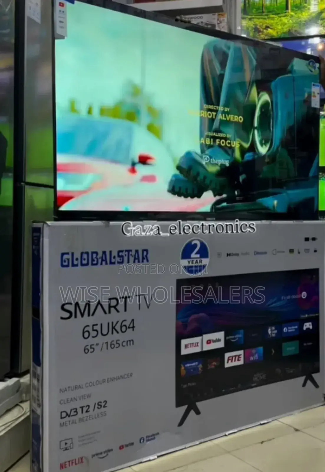 Globalstar 65′′ Inches Led Tv-free To Air Channels