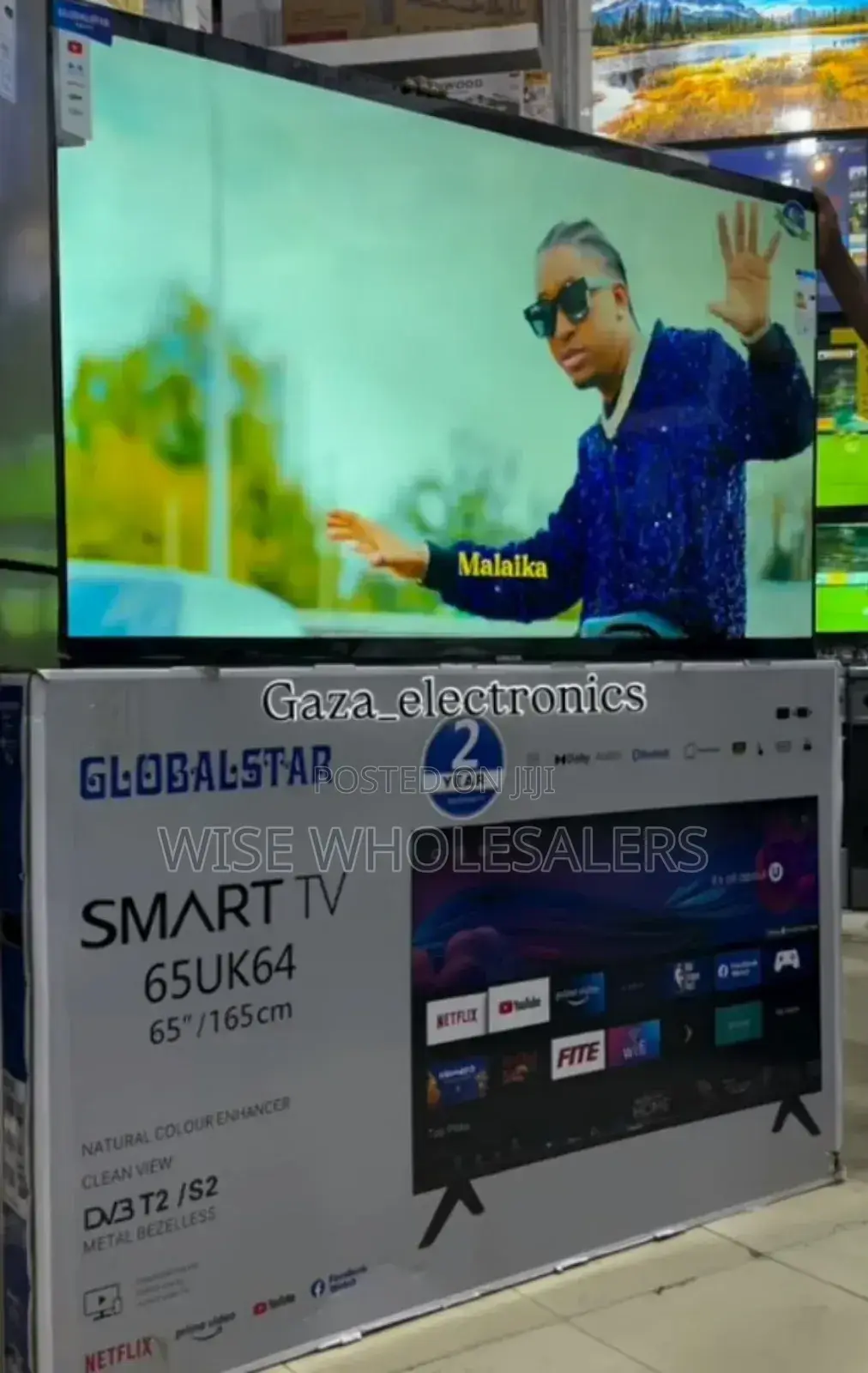 Globalstar 65" Smart Tv With Bluetooth And Double Remote