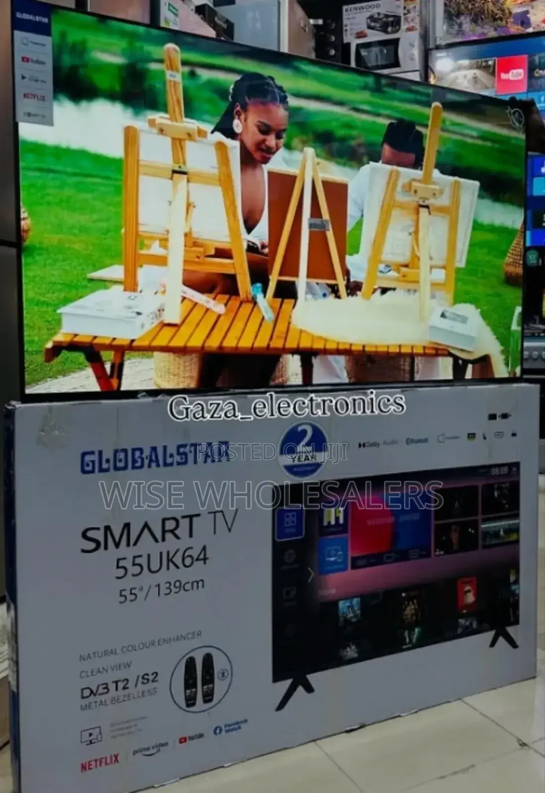 Global Star 55-inch 4k Uhd Smart Android Led Tv Inbuilt Chan