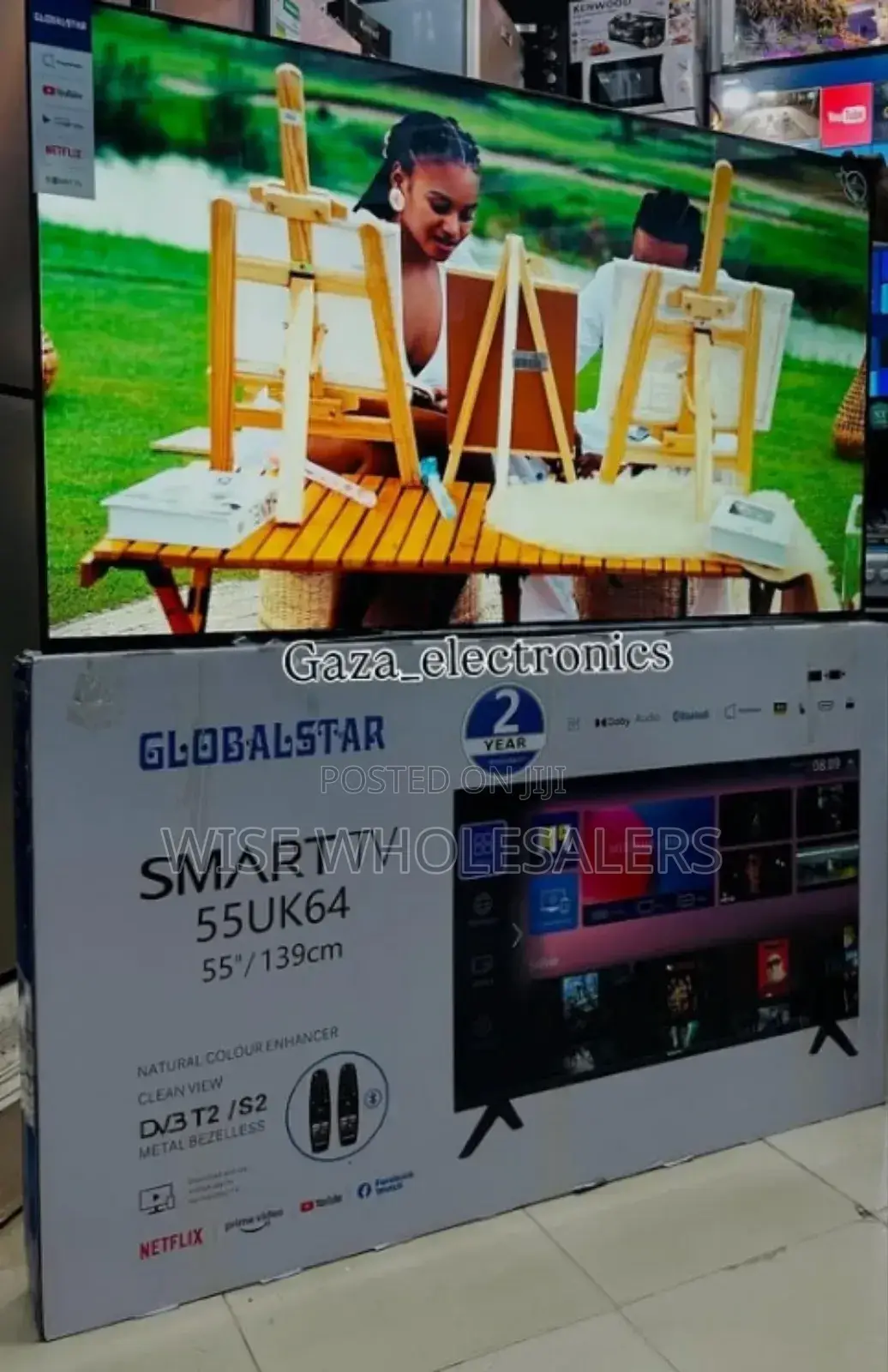 Global Star 55-inch 4k Uhd Smart Android Led Tv Inbuilt Chan