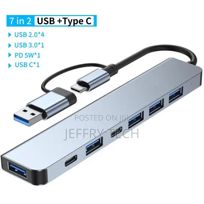 4/5/7 Ports Usb3.0 Type C Hub Sd Tf Card Reader Pd Fast Cha