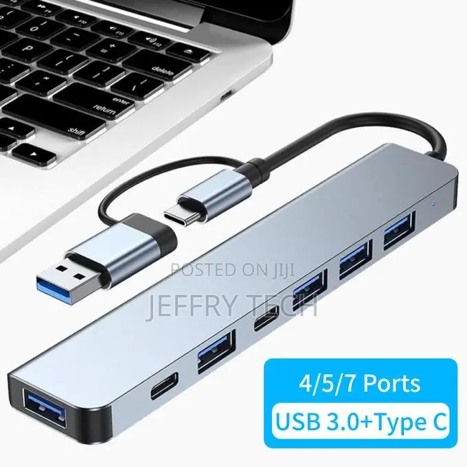 4/5/7 Ports Usb3.0 Type C Hub Sd Tf Card Reader Pd Fast Cha