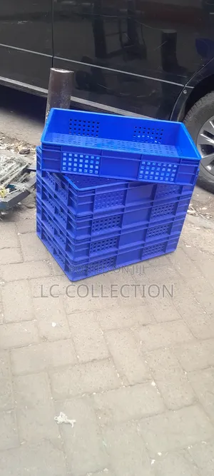Green Grocery Crates