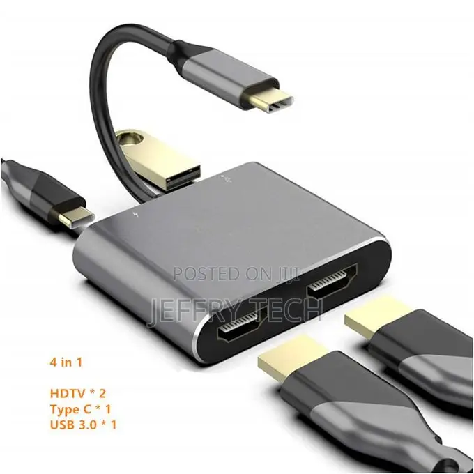 Rankman Usb C Hub to Hdmi-Compatible Vga Type C Docking F