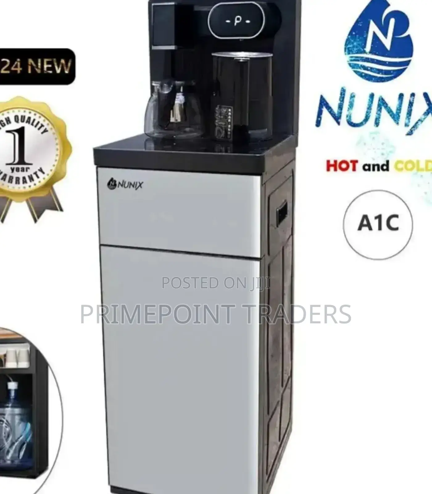 Water Dispenser Nunix A1c, 2 Taps (H C) Bottom Load