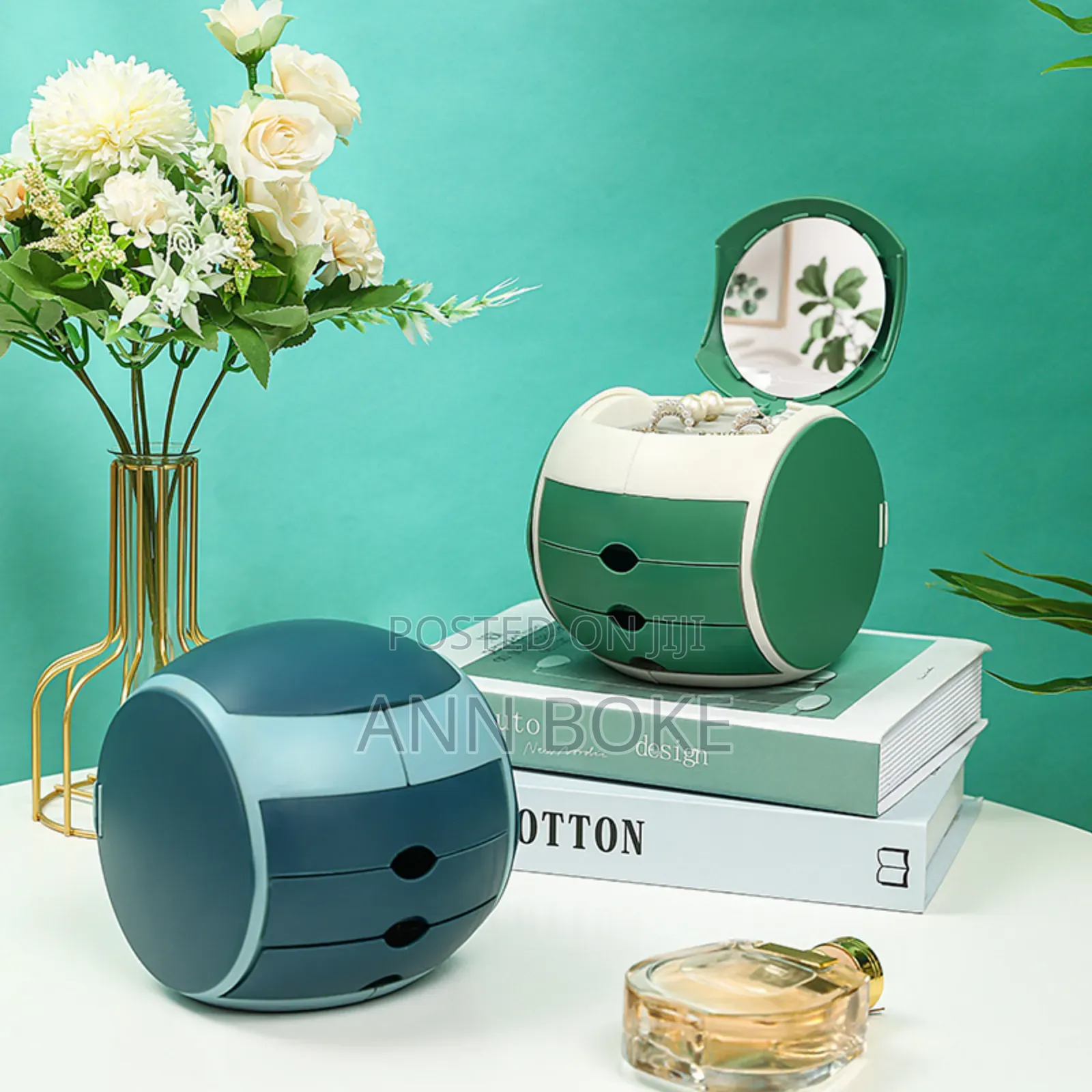 Ball Shaped 6 Cubicle Jewelry Cosmetic