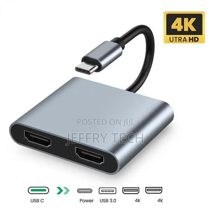 Usb C 3.0 Hub Type-C Dp Mode to Dual Hd Dispaly Audio Vid