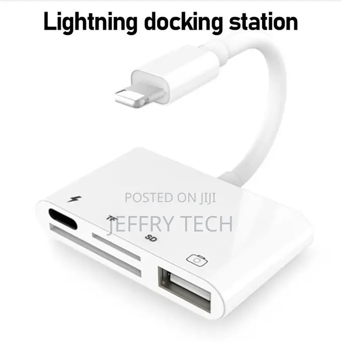 3 5 Mm Sd Tf Lightning Usb-C Hub Station for Mobile Macbook