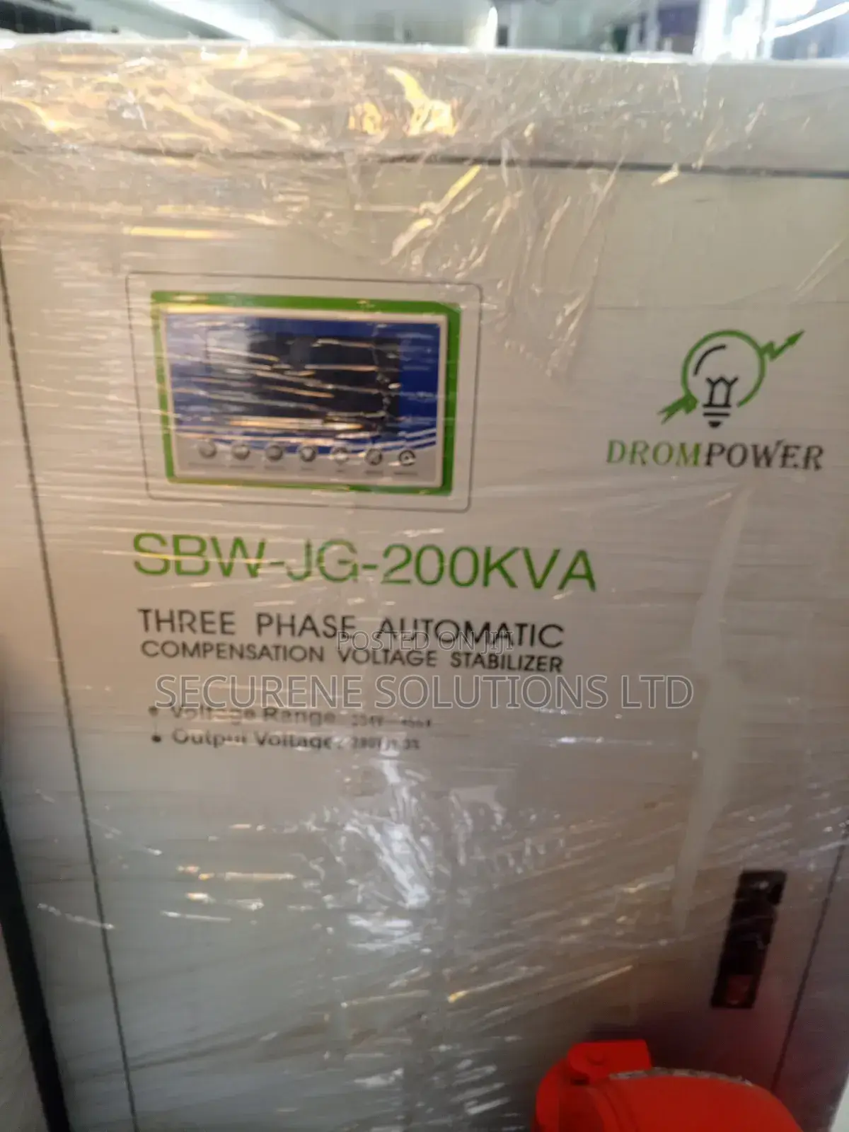 Drompower SBW-Jg-200kva Three Phase Voltage Stabilizer.