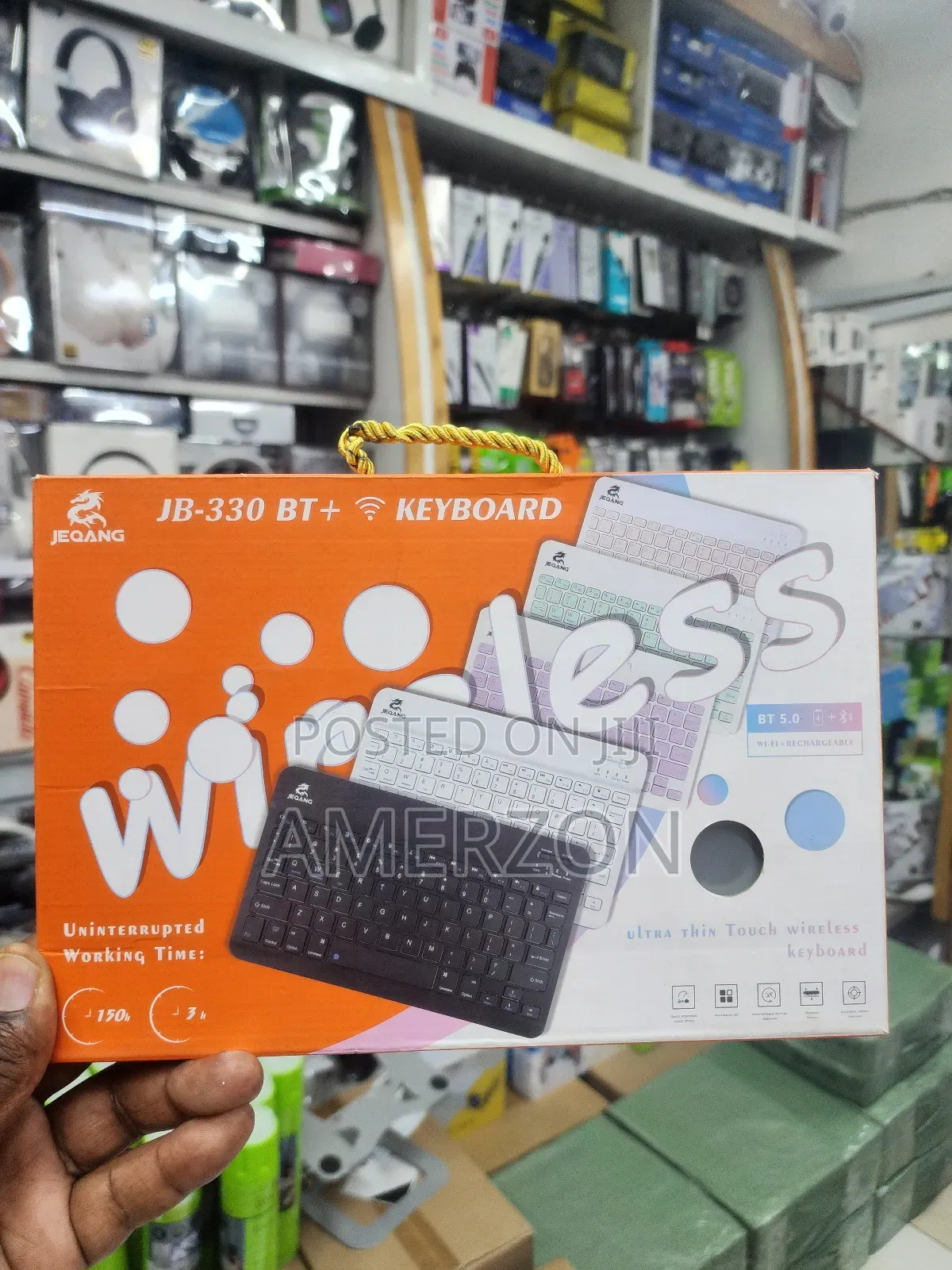 Bluetooth Wireless Keyboard for Pc/Mac/iPad/iPhone Black