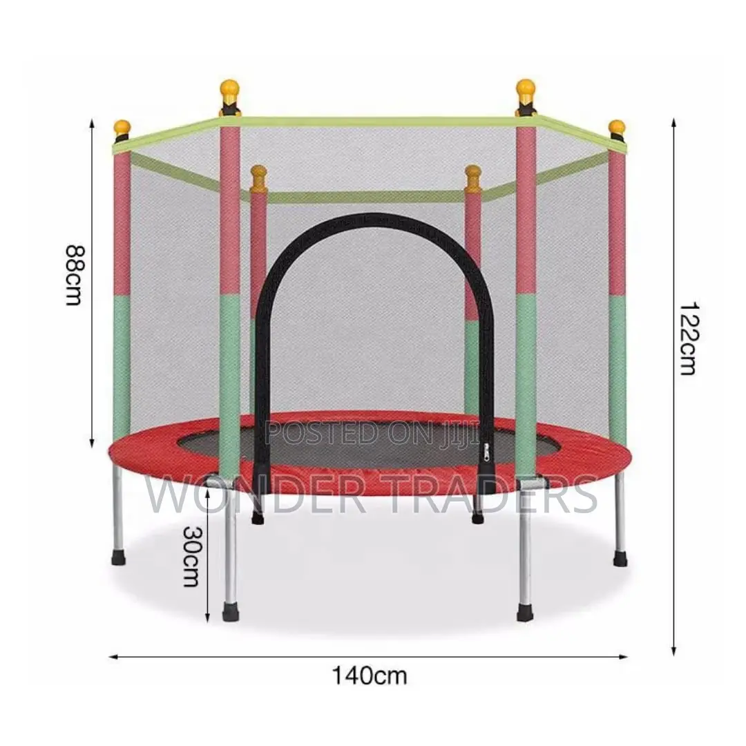 *Trampoline With Safety Net for Kids*
 122cm by 140c
