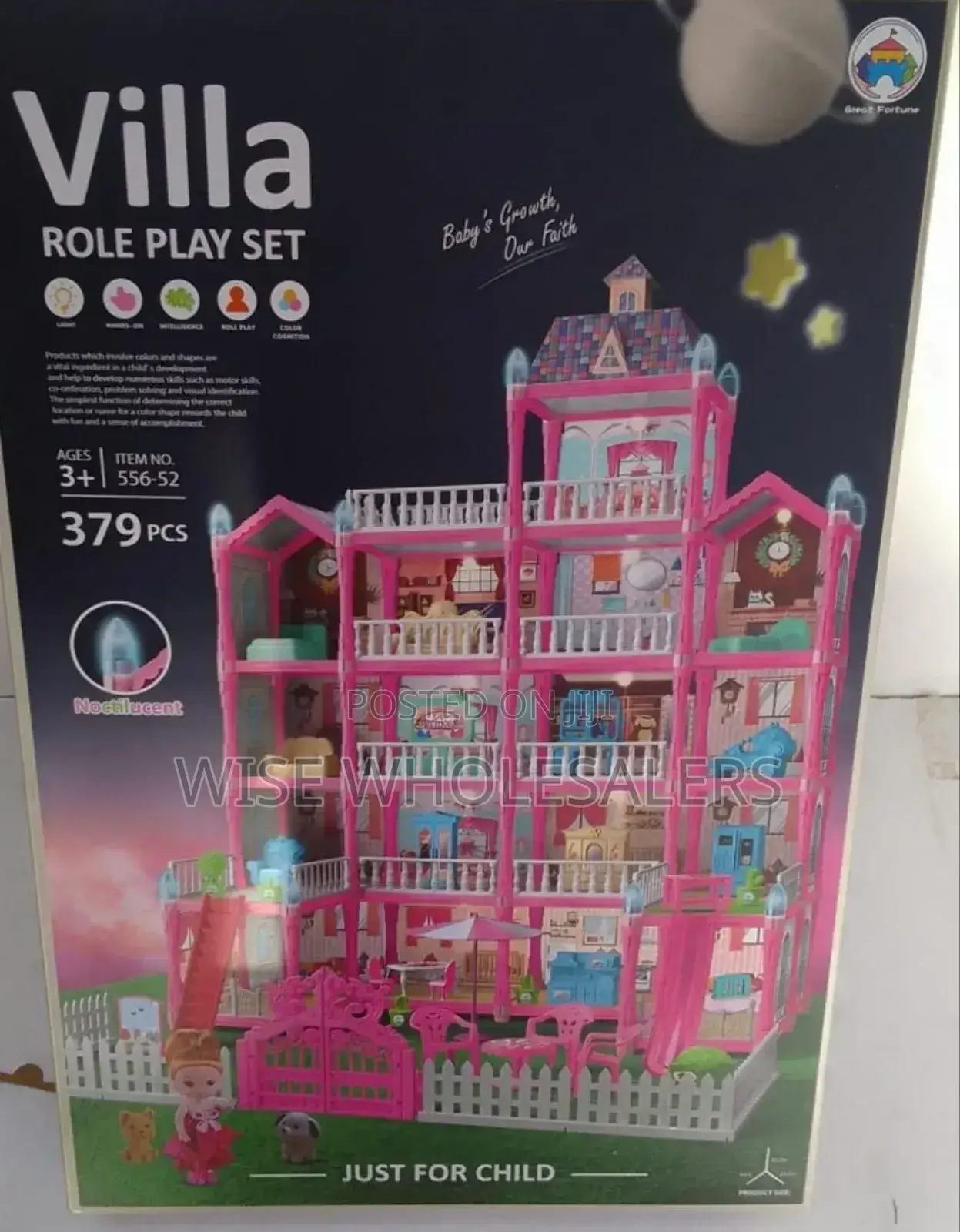 Big Doll House 
379 Pieces
Diy To Assemble