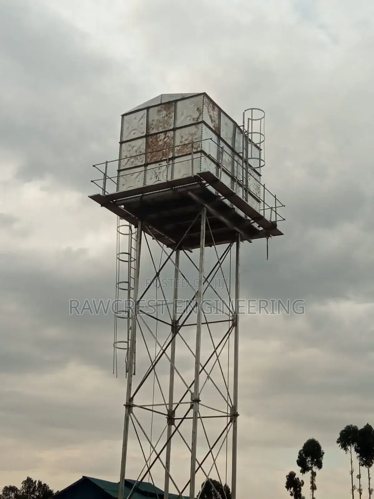 Steel Water Tower Elevation
