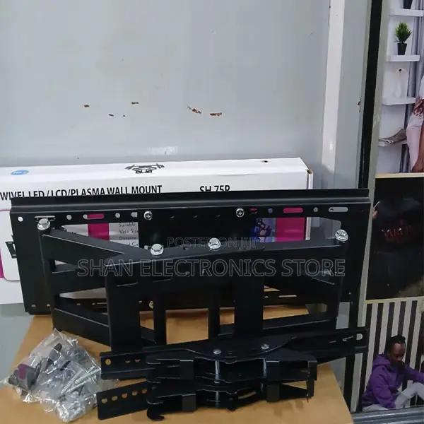 Rugged Double Arm Bracket Tv Stand Holds Up to 40kg, 32-80