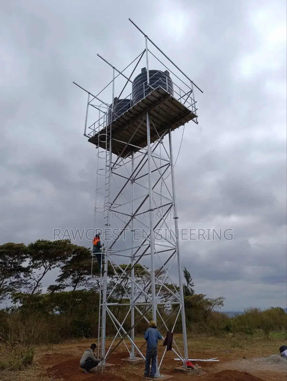 Water Tower And Solar Structure