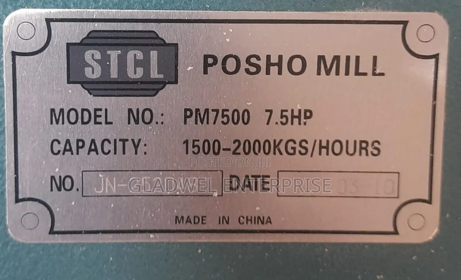 Commercial STCL Poshomill With 7.5 Hp Electric Motor