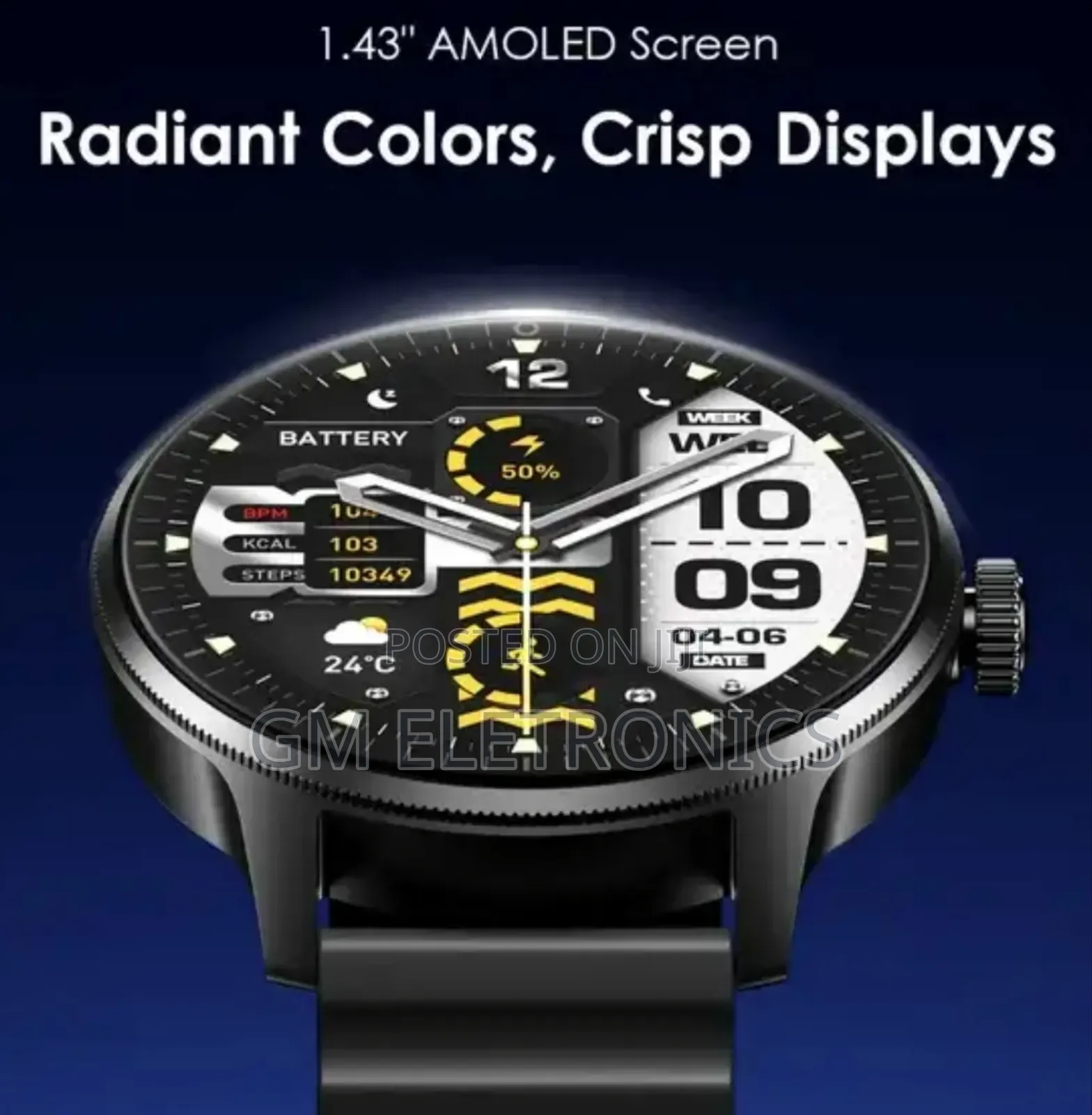 Watch 5r Pro 1.43" Amoled 2.5d Waterproof Ip68 Smart Watch.