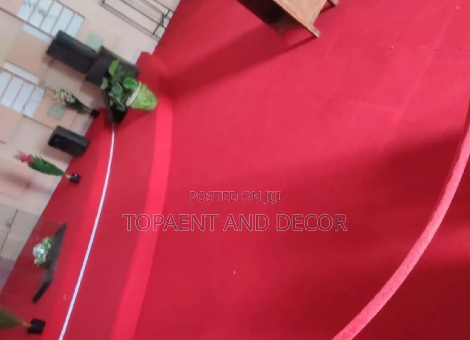 Pure Red Church Pulpit Wall to Wall Carpet
