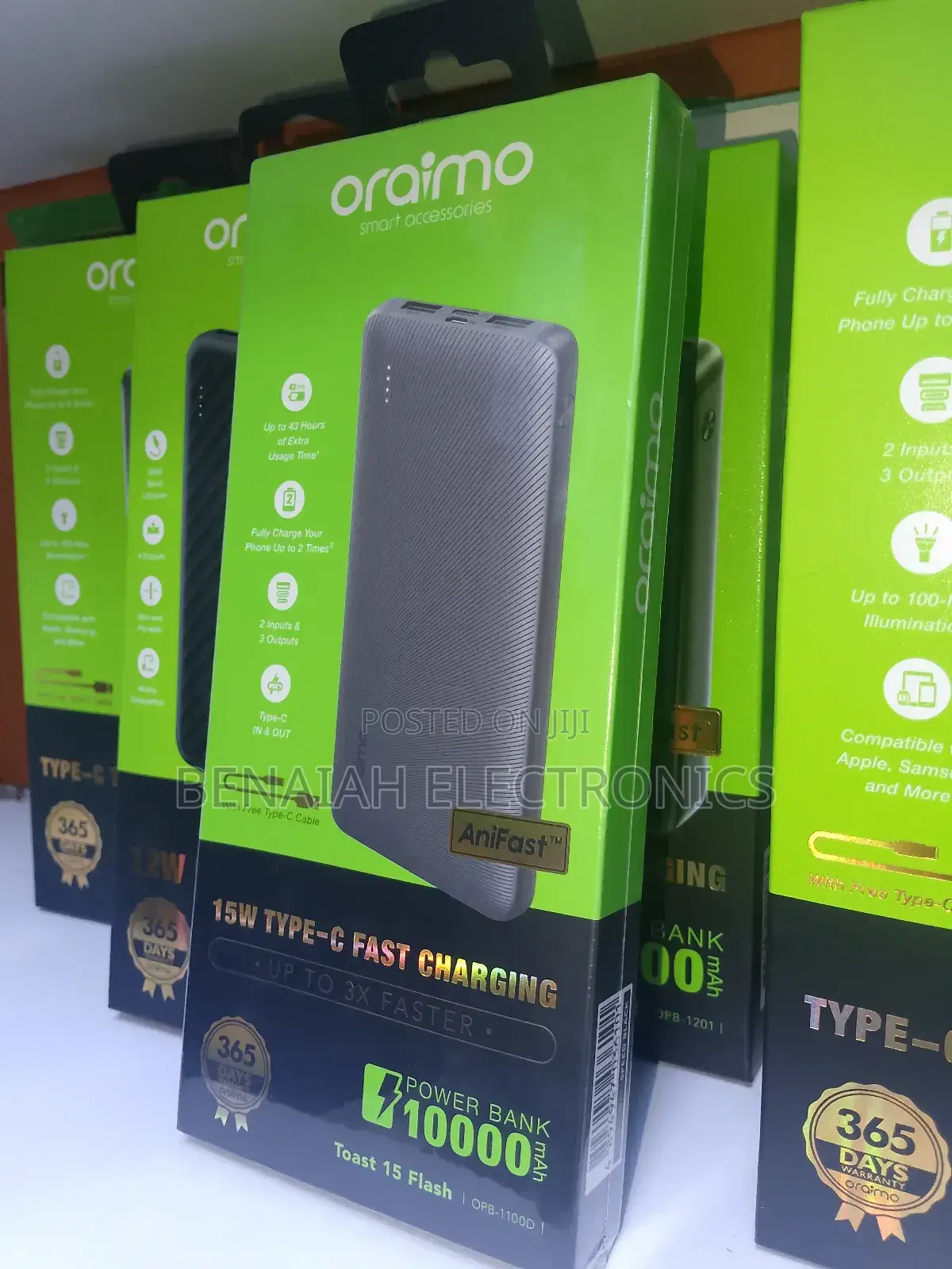 Powerbank.10000 Mah Oraimo Powerbank (3 Times Faster)