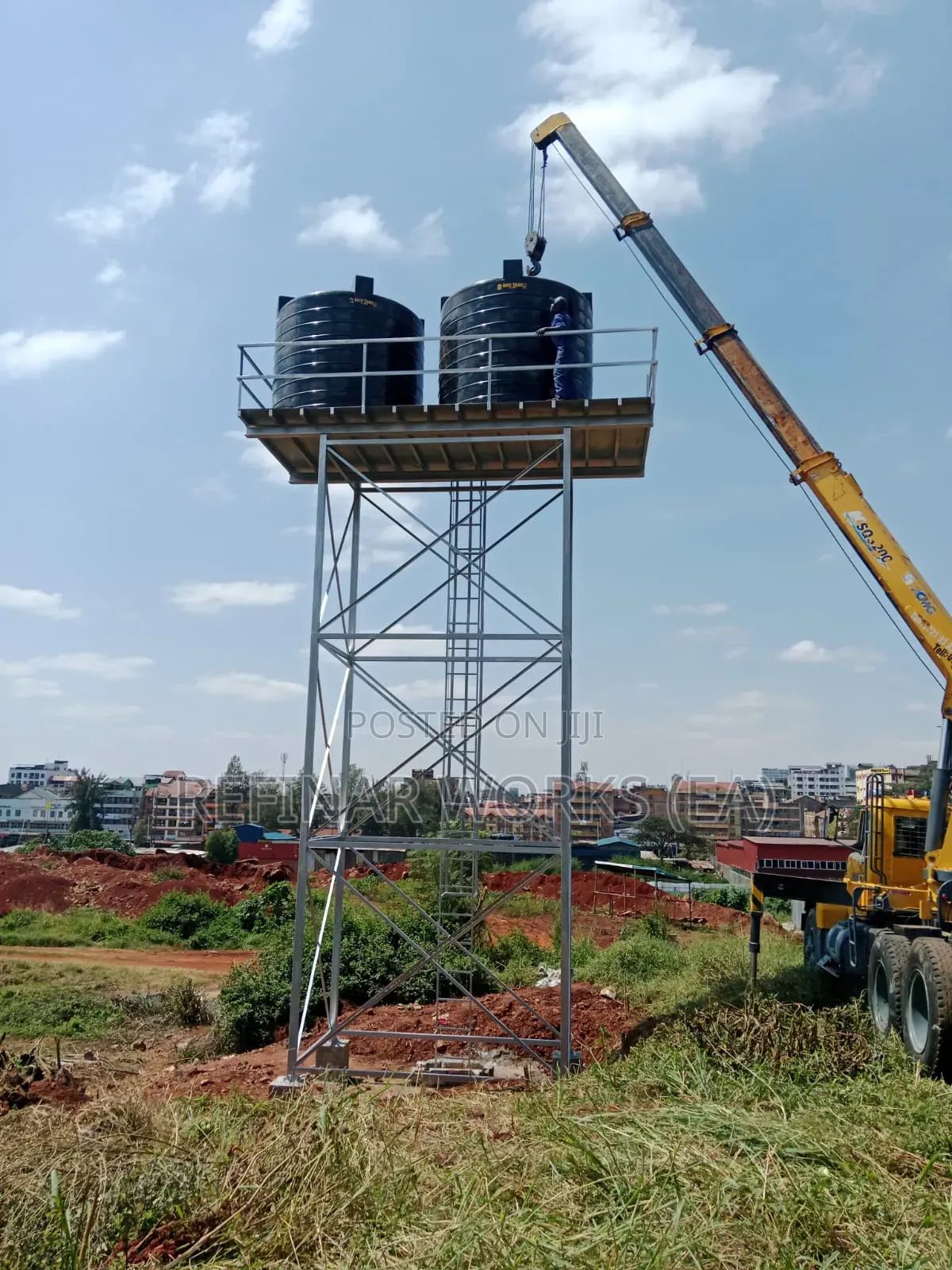 Precision-Fabricated Steel Towers for Water Storage
