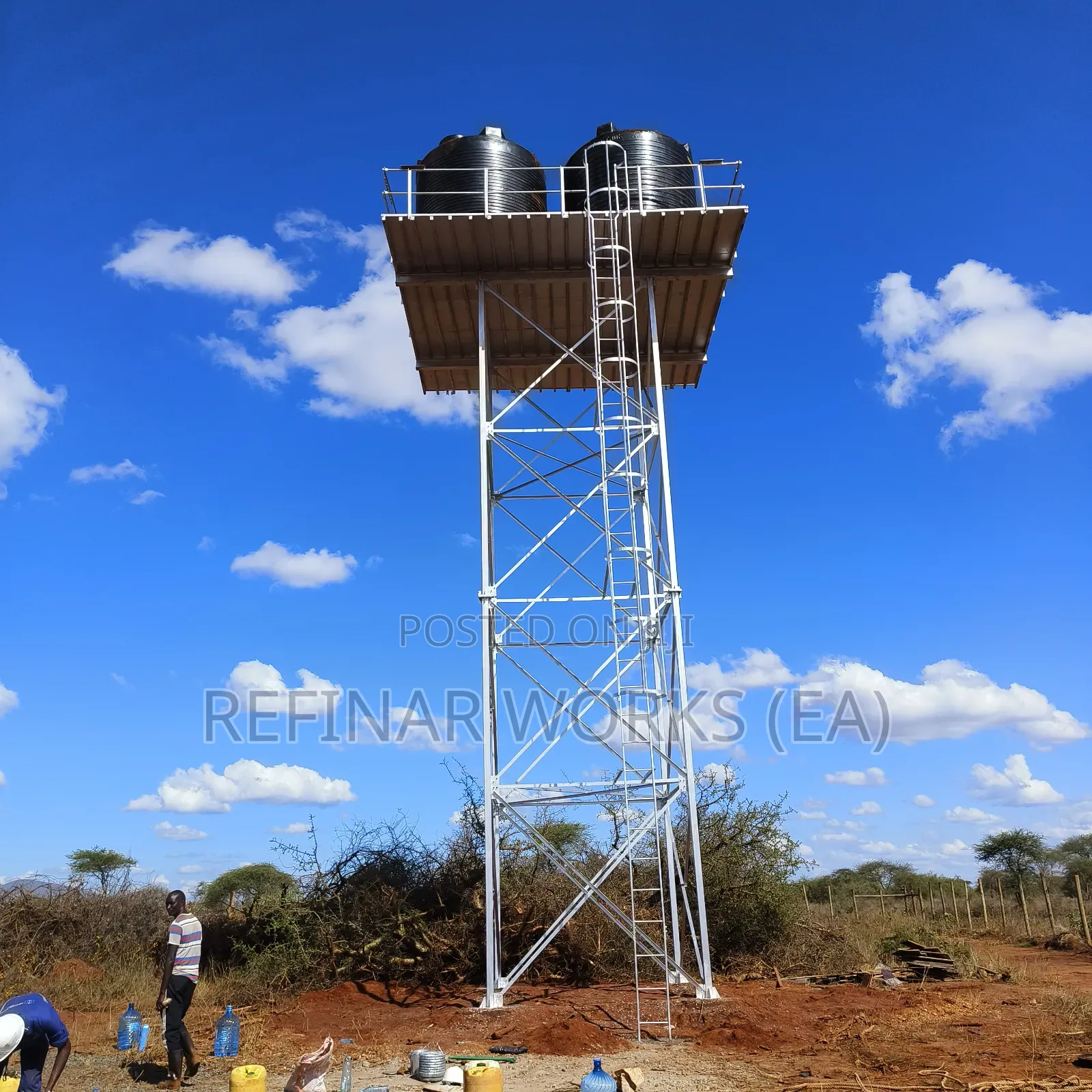 Precision-Fabricated Steel Towers for Water Storage