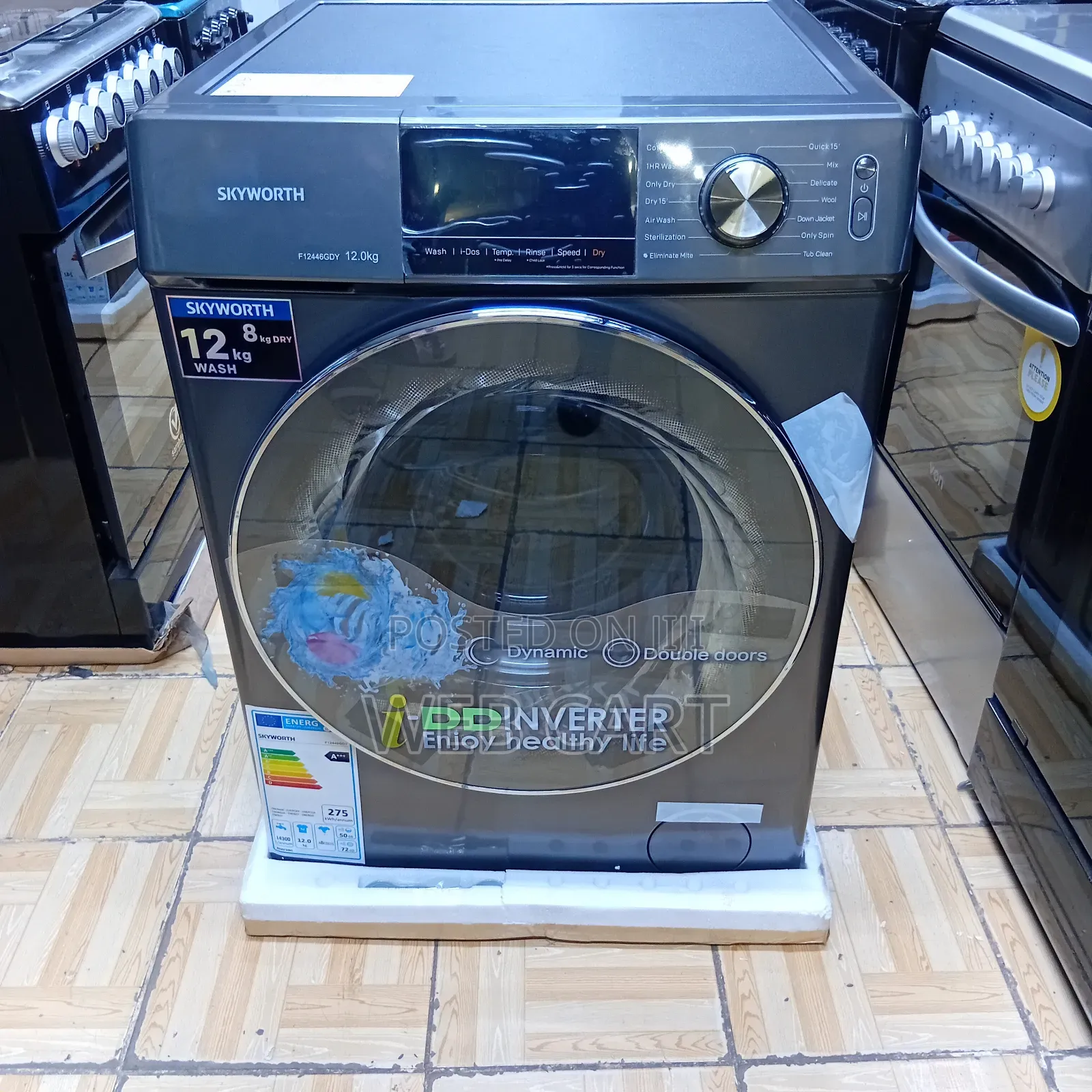 Skyworth 12kg Wash / 8kg Dry Front Load Washing Machine