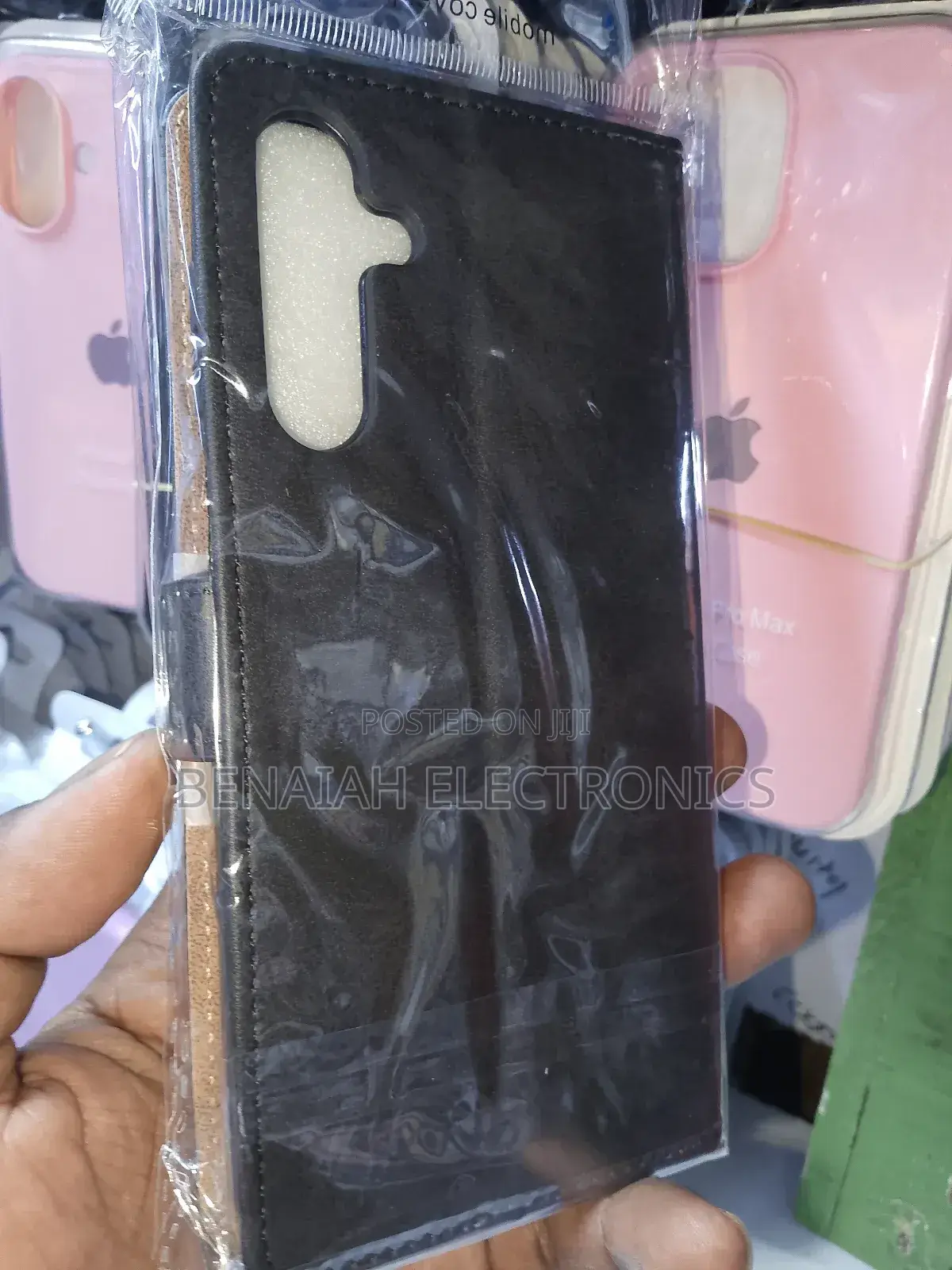 Samsung A16 Flip Cover Black . Elegant,Fashion Leather Cover