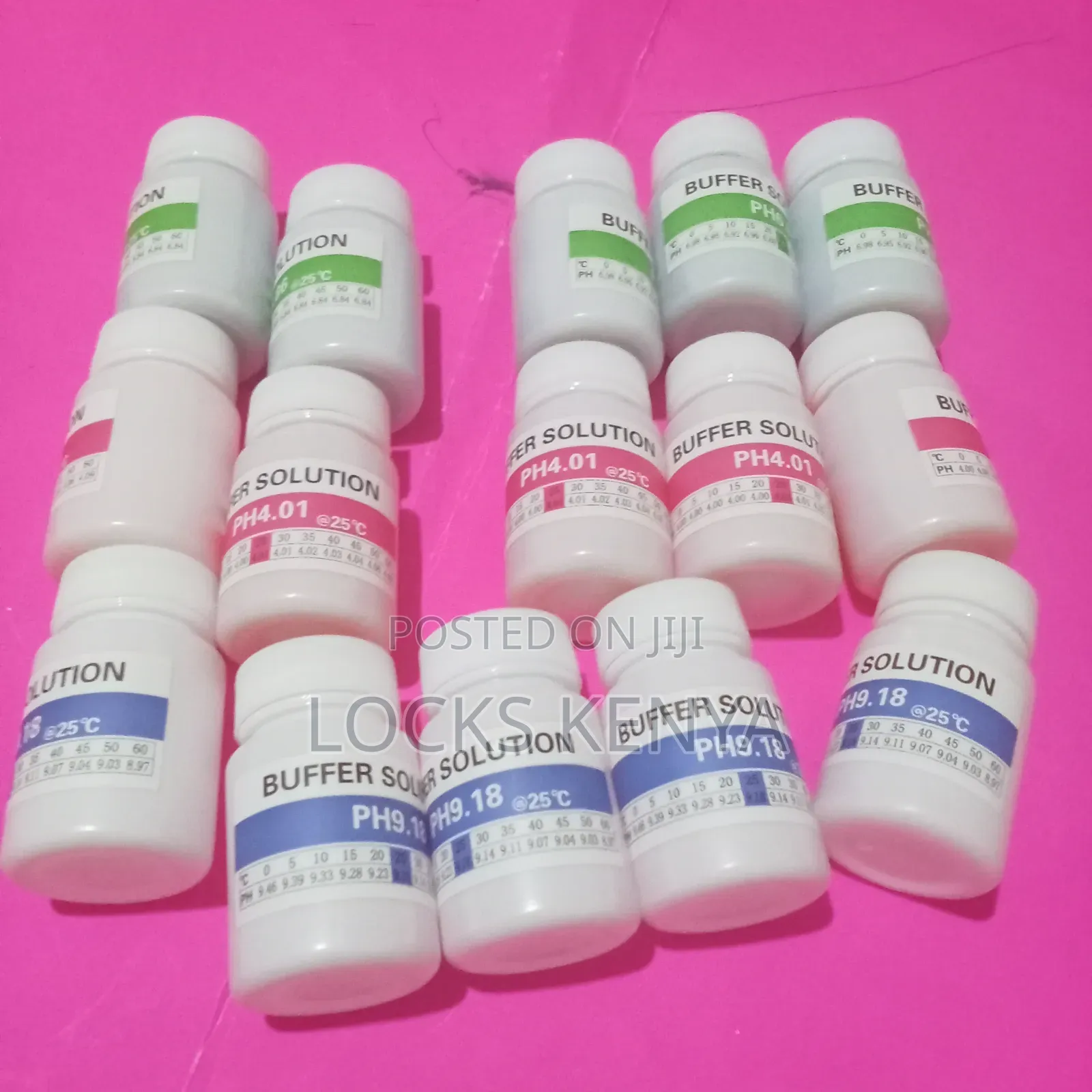 Colour Coded Ph Buffer Solutions